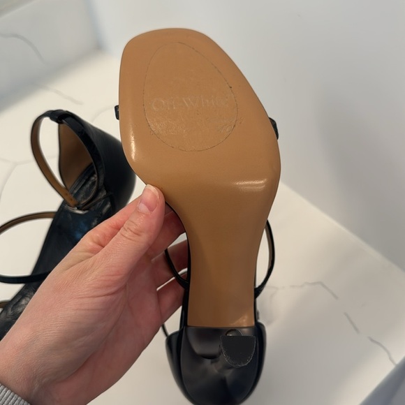 Off-White Lollipop 100MM Strappy High-Heel Sandals in Black- US 9.5/10 EU 40 - Picture 9 of 12
